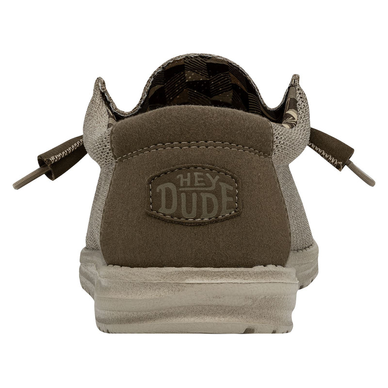 HEYDUDE Wally Sox Scarpe Da Barca Beige In Similpelle Da Uomo
