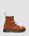 Dr. Martens 1460 Lace To Toe Stivali Da Donna Marroni In Pelle