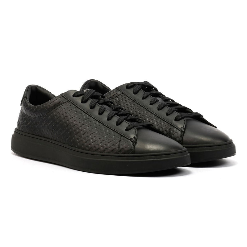 Boss Kieran Tennis Sneakers Da Uomo In Pelle Nera