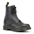 Dr. Martens 1460 Pascal Front Zip Stivali Neri In Pelle Da Donna