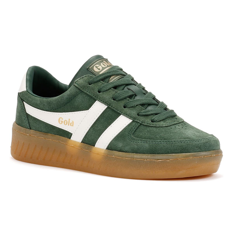 Gola Grandslam Sneakers Verdi In Camoscio Da Donna