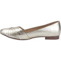 Hush Puppies Marley Ballerina Sandali Piatti In Pelle Dorata Da Donna