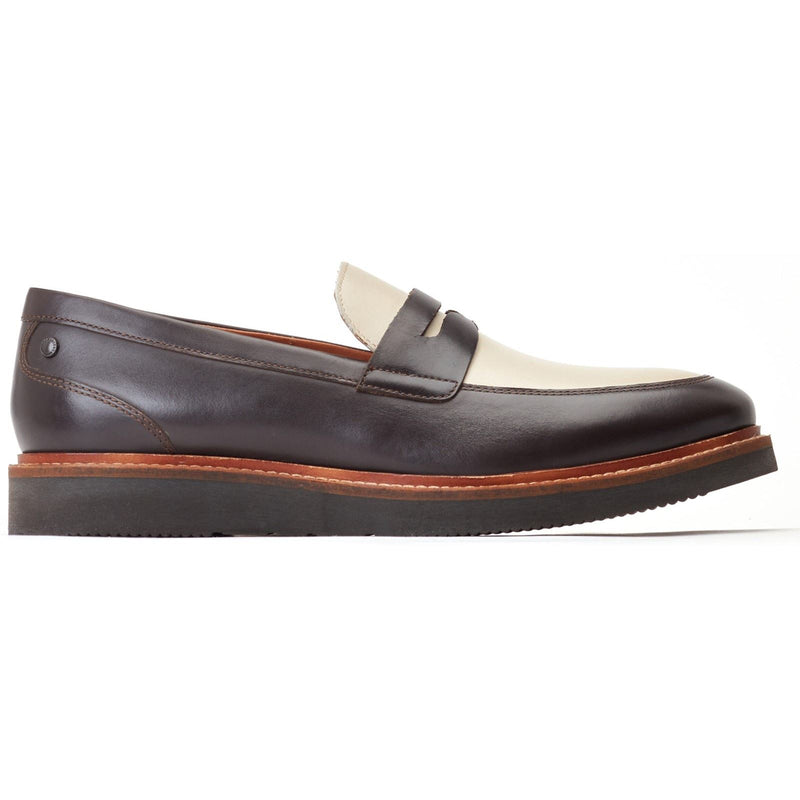 Base London Sid Scarpe Da Uomo In Pelle Marrone/Beige