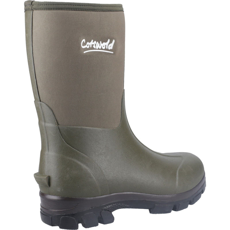 Cotswold Kensington Stivali In Gomma Verde In Pelle