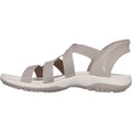Skechers Reggae Slim Stretch Flex Sandali Da Donna Color Taupe In Tessuto