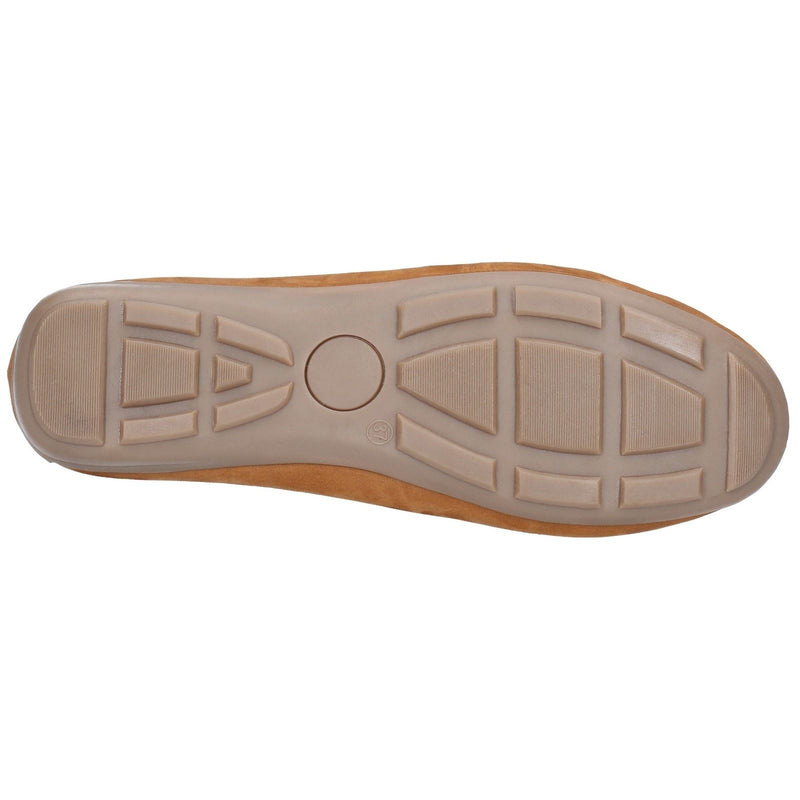 Hush Puppies Maggie Mocassini Da Donna In Pelle Color Cuoio