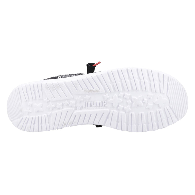 HEYDUDE Wally Funk Open Mesh Scarpe Da Barca Nere/Bianche Da Uomo
