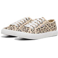 ONLY NICOLA Scarpe Da Ginnastica In Cotone Da Donna Color Crema/Leopardo