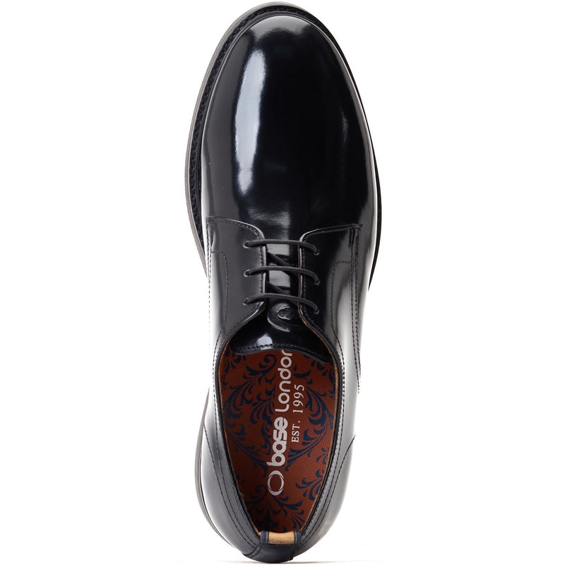 Base London Roly Scarpe Oxford Nere In Pelle Da Uomo