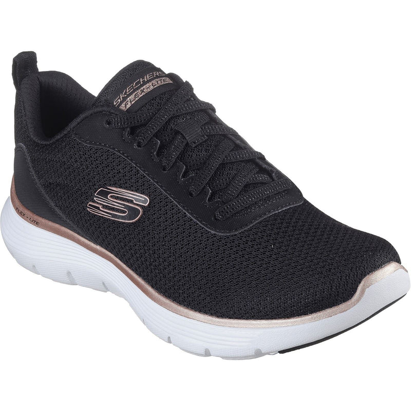 Skechers Flex Appeal 5.0 Uptake Scarpe Da Ginnastica Nere/Oro Rosa Da Donna