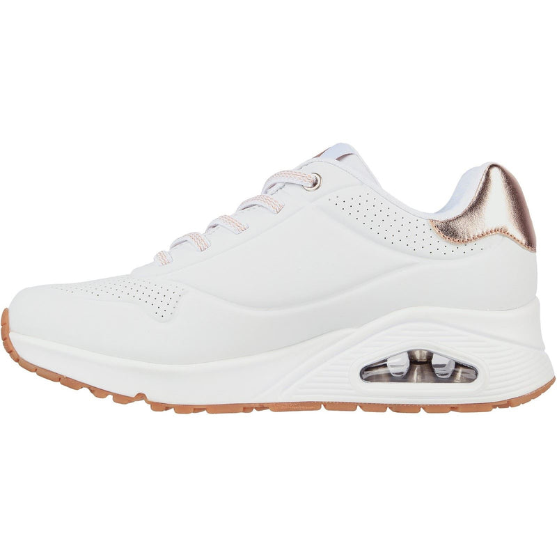 Skechers Uno Shimmer Away Sneakers Bianche Sintetiche Da Donna