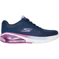 Skechers Go Walk Air 3.0 Sneaker Da Donna In Tessuto Blu Scuro/Viola