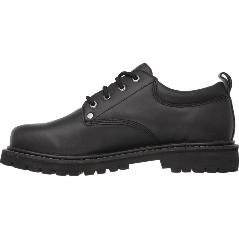 Skechers Tom Cats Scarpe Stringate In Pelle Da Uomo Nere