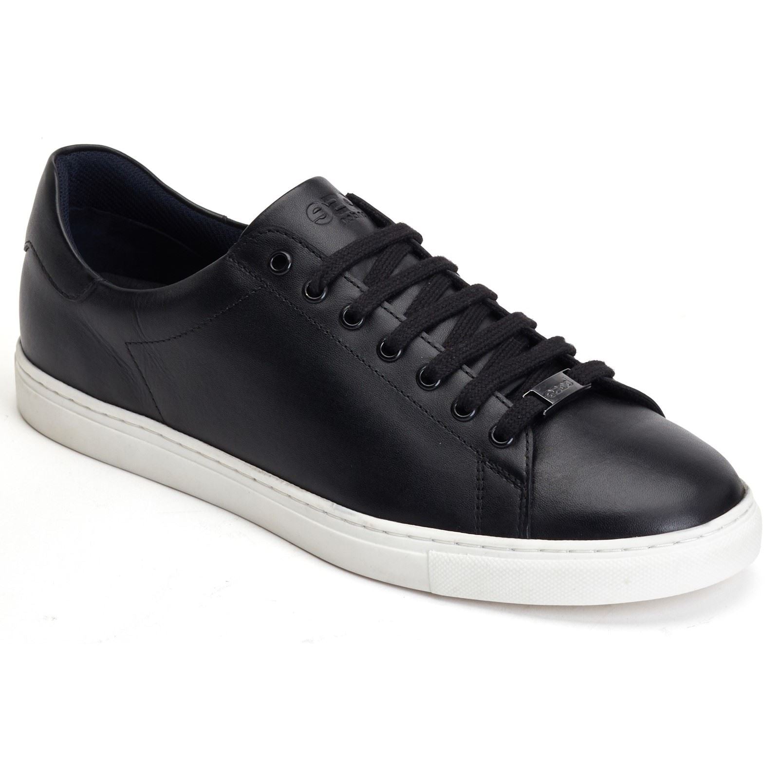 Base London Tucker Sneakers Da Uomo In Pelle Nera