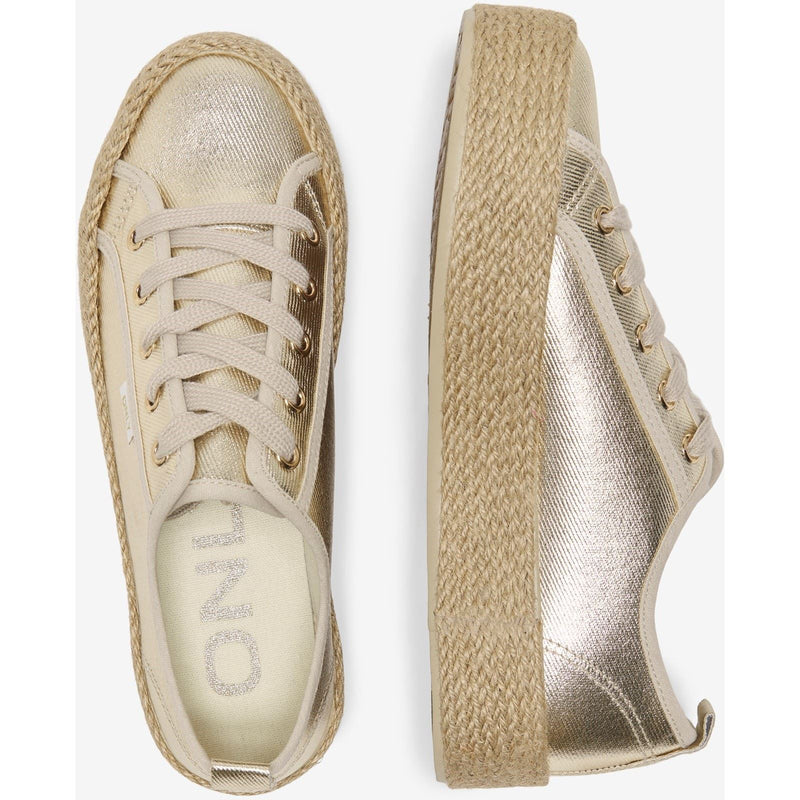 ONLY IDA 1 Scarpe Da Ginnastica In Cotone Da Donna Color Oro