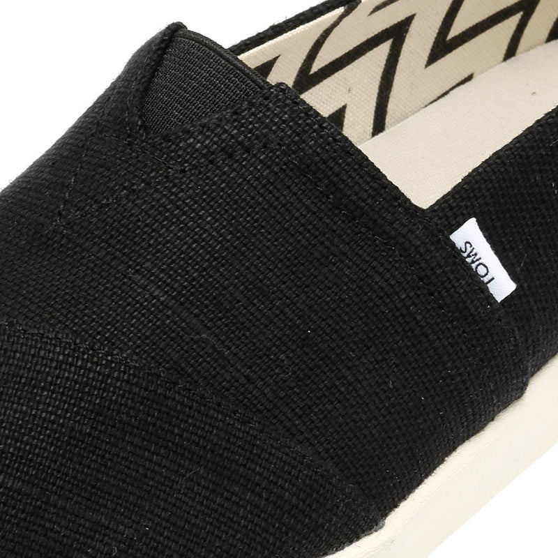 TOMS Alpargata Plus Heritage Scarpe Espadrillas Nere Da Donna In Canvas