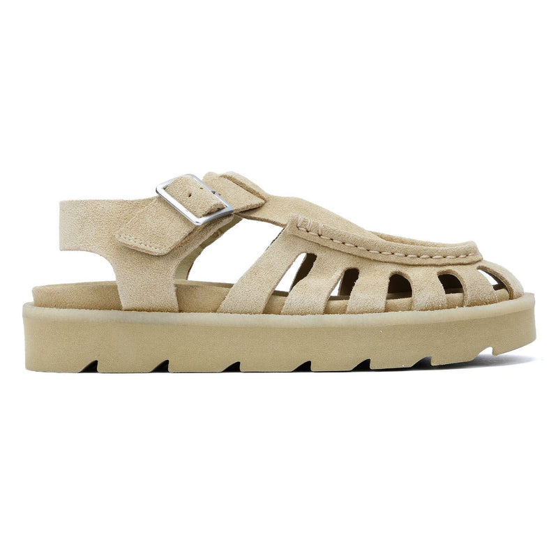 Clarks Originals Meadow Buckle Sandali Beige In Camoscio Da Donna