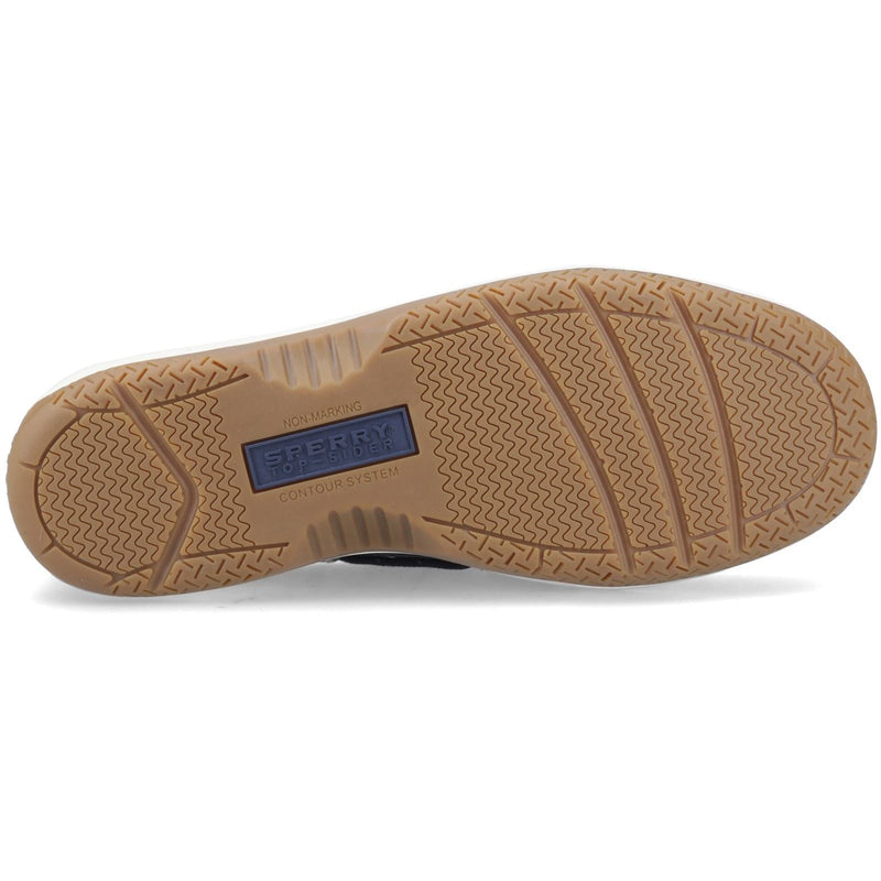 Sperry Billfish 3 Eye Scarpe Da Barca In Pelle Blu Scuro Da Uomo