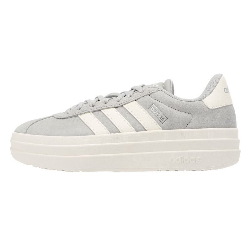 Adidas VL Court Bold Scarpe Da Ginnastica Grigie In Pelle Da Donna