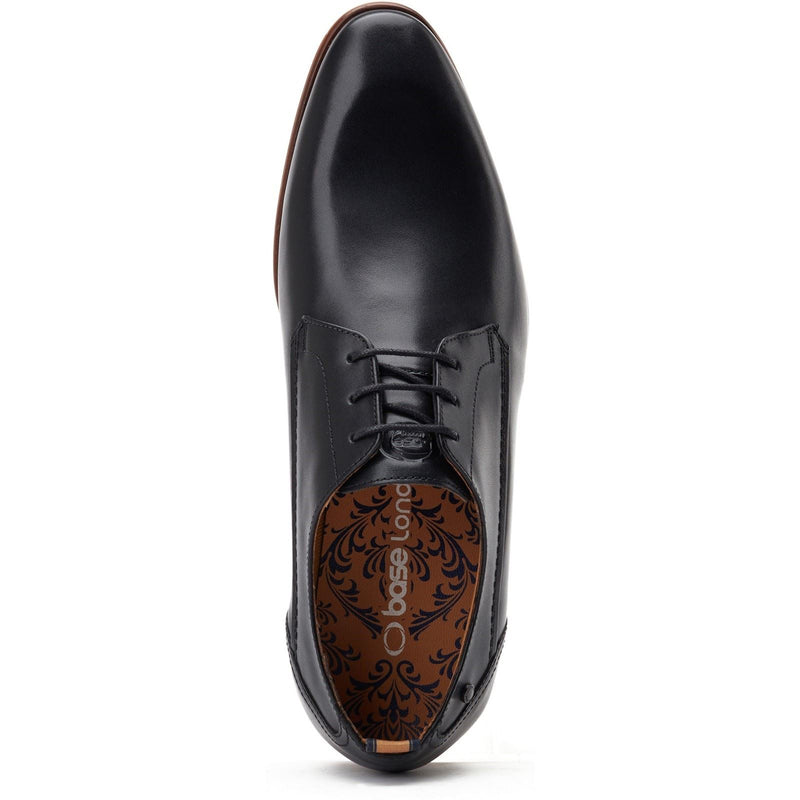 Base London Gambino Excel Scarpe Stringate Nere In Pelle Da Uomo