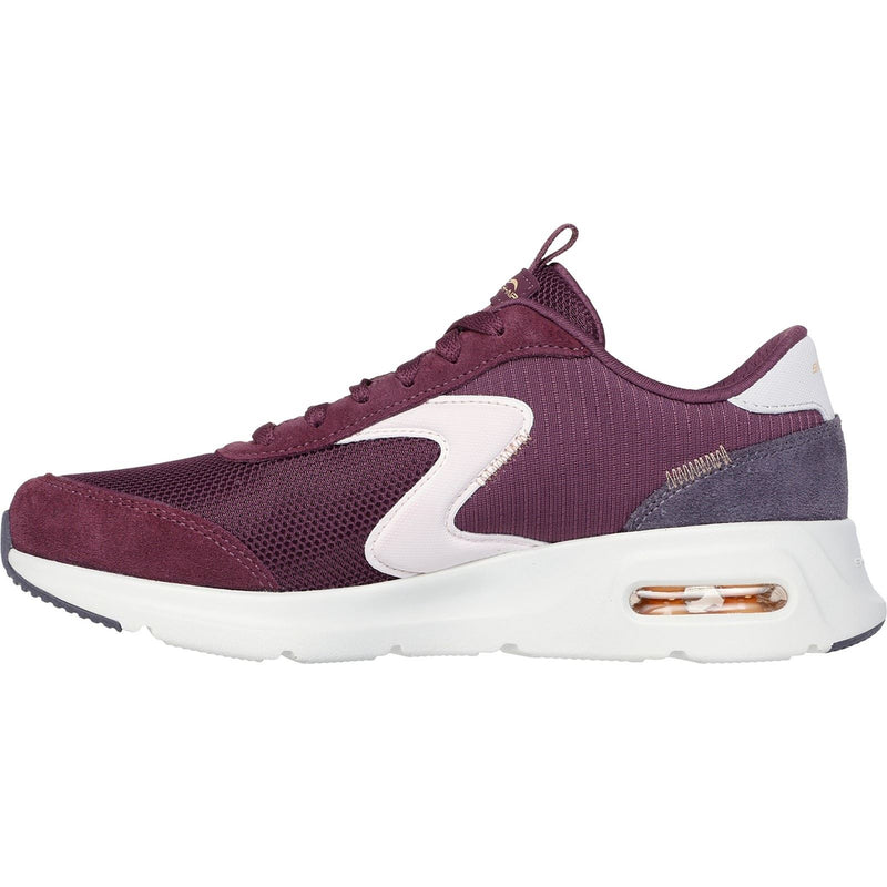 Skechers Skech-Air Court Air Wave Sneakers Multicolore In Pelle Bordeaux Da Donna