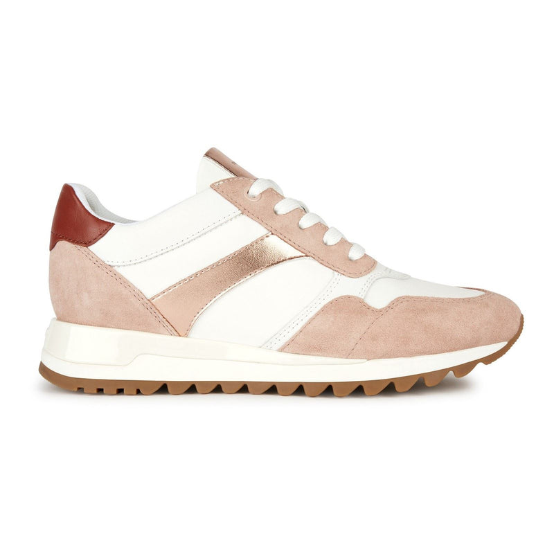 Geox D Tabelya Sneakers Da Donna Color Nude/Bianche
