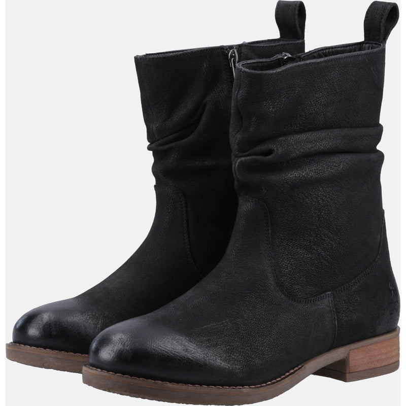 Hush Puppies Emilia Stivali Da Donna In Pelle Nera