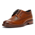 Ben Sherman Archie Brogue Scarpe Stringate Da Uomo In Pelle Marrone.