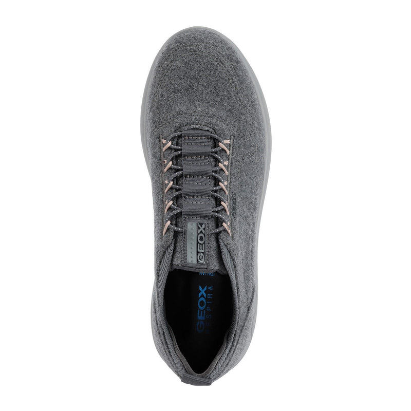 Geox D Spherica A Sneakers Donna In Misto Lana Antracite