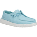 HEYDUDE Wendy Canvas Mocassini Turchesi In Cotone Al 100% Da Donna