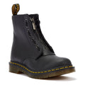 Dr. Martens 1460 Stivali Neri Con Zip Frontale Pascal