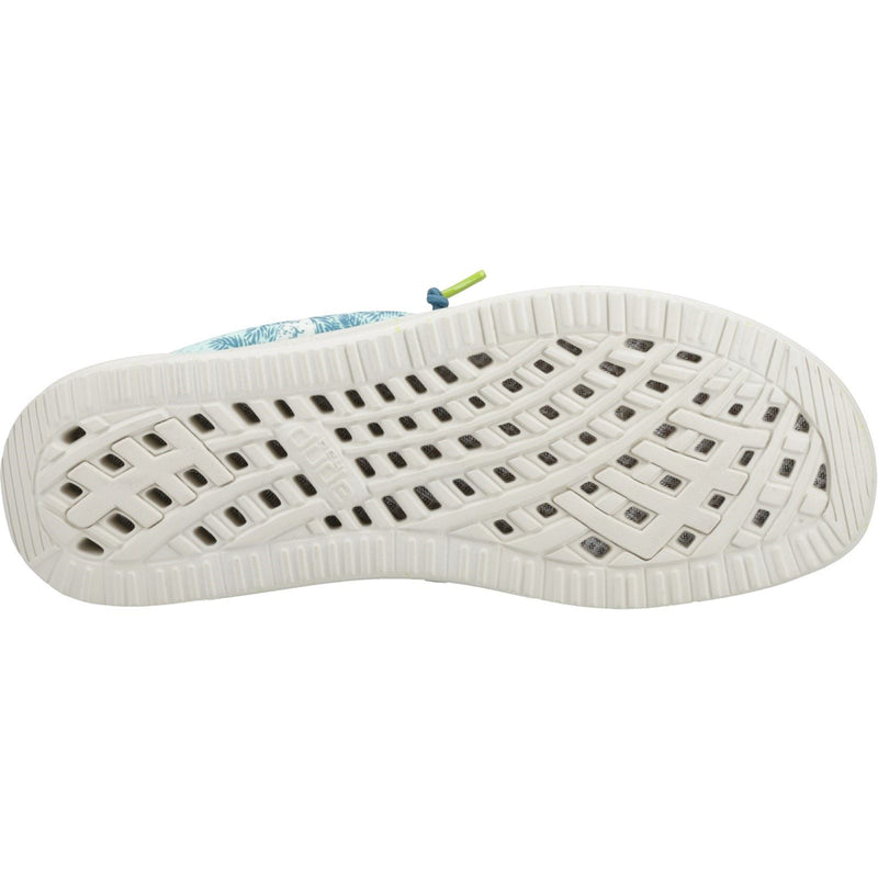HEYDUDE Wally H2O Tropical Scarpe Da Barca Tropicali Blu Da Uomo