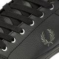Fred Perry Baseline Scarpe Da Ginnastica Nere Da Uomo In Pelle