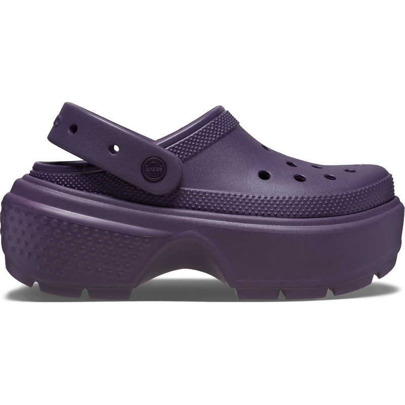 Crocs Stomp Clog Ciabatte Scure In Termoplastica Per Iris Scuro