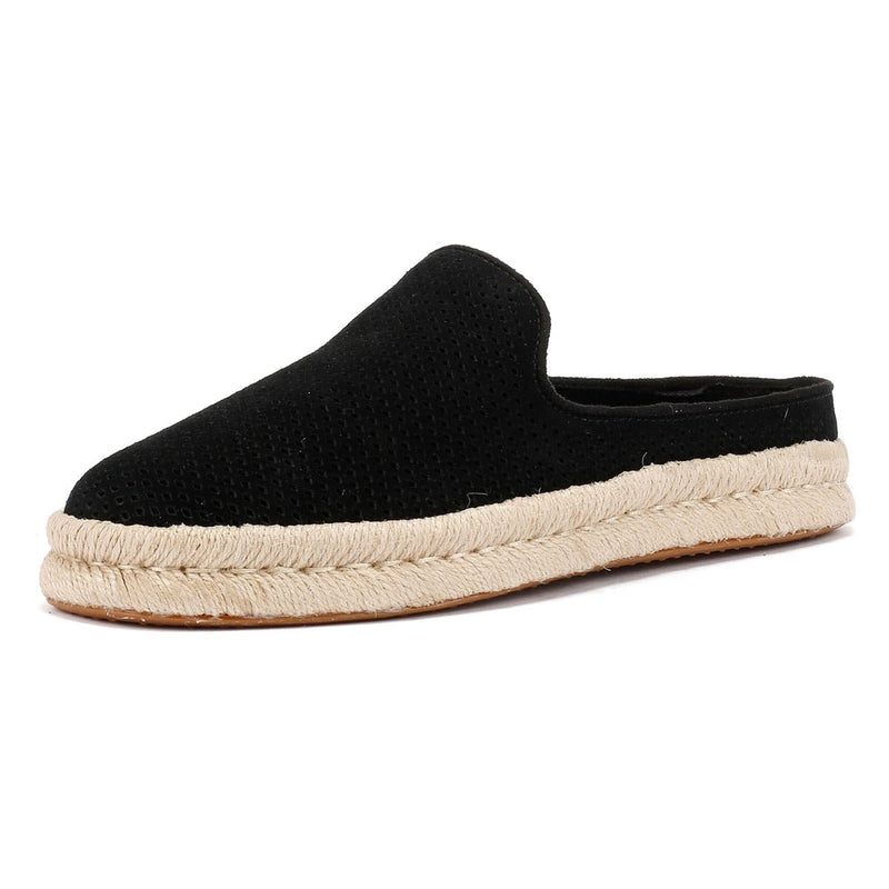 TOMS Santiago Ciabatte Nere Da Uomo In Camoscio