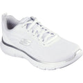 Skechers Flex Appeal 5.0 Uptake Calzature Da Ginnastica Bianche/Argento Da Donna