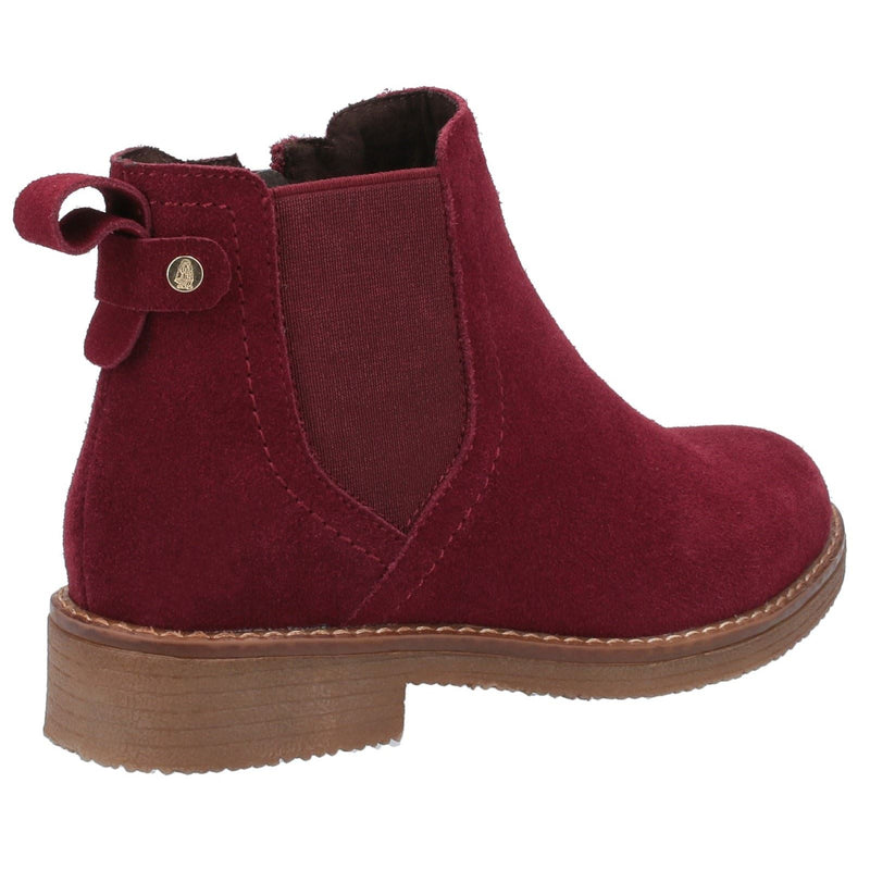 Hush Puppies Maddy Stivali In Camoscio Bordò Da Donna