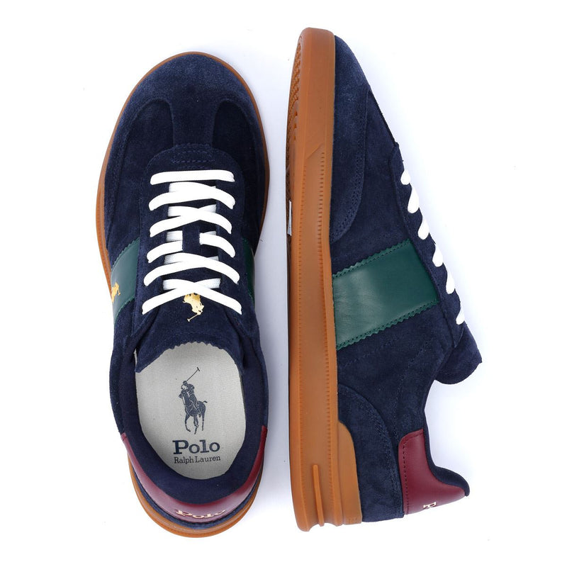 Ralph Lauren Heritage Area Sneakers Blu Da Uomo In Camoscio