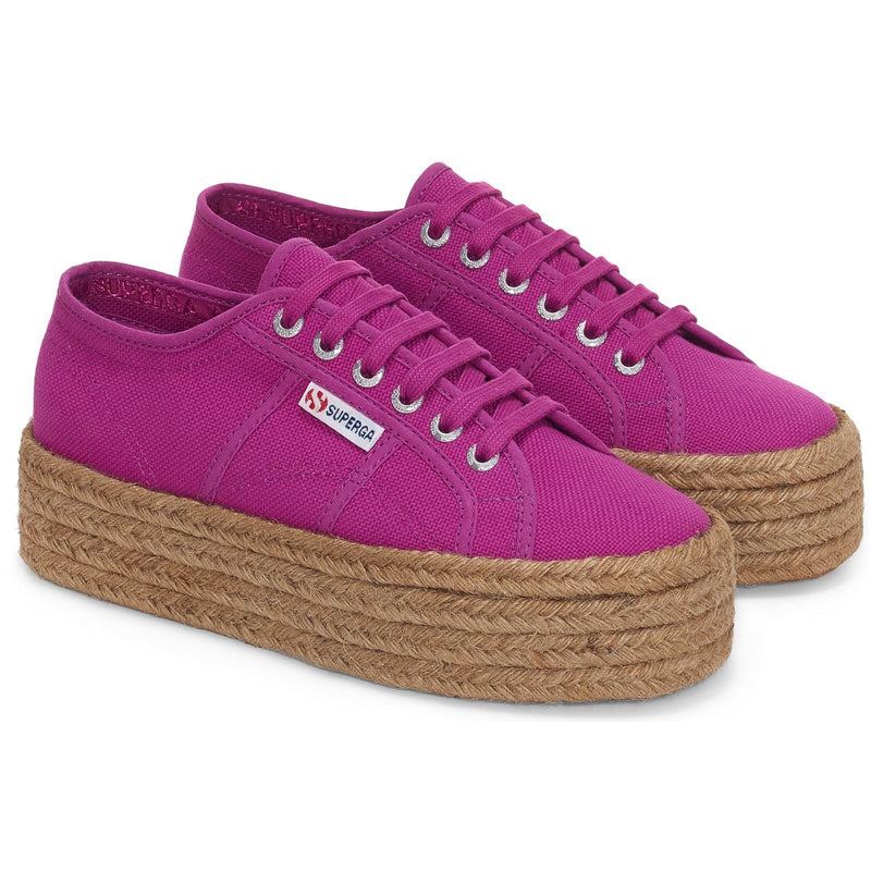 Superga 2790 Rope Sneakers Da Donna Viola Viola Al 100% In Cotone