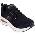 Skechers Skech-Air Meta Neutral Air Sneakers Da Donna In Poliestere Nero/Oro Rosa