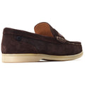 Base London Drum Scarpe Da Uomo In Pelle Marrone Bruciata