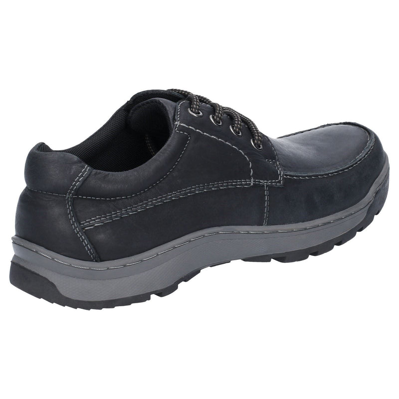 Hush Puppies Tucker Scarpe Stringate In Pelle Da Uomo Nere