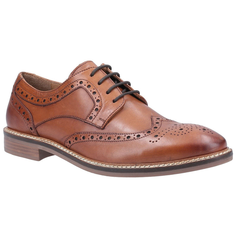 Hush Puppies Bryson Scarpe Brogue In Pelle Marrone Da Uomo