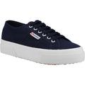 Superga 2740 Platform Sneakers Da Donna In Cotone Blu Scuro