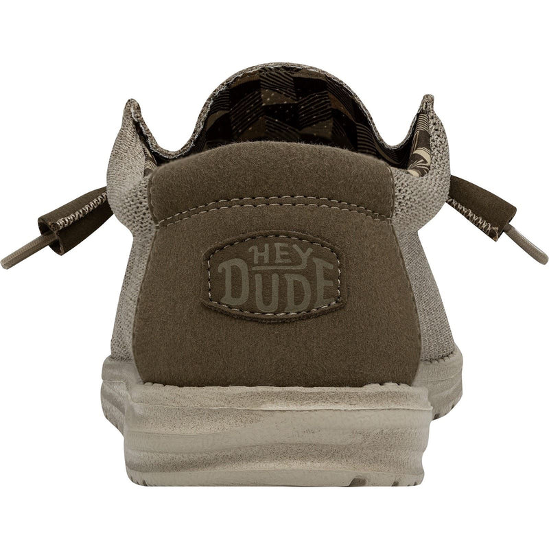 HEYDUDE Wally Sox Scarpe Da Barca Beige In Similpelle Da Uomo
