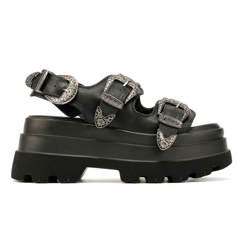 Buffalo Jupiter Ari West Sandali Neri Da Donna