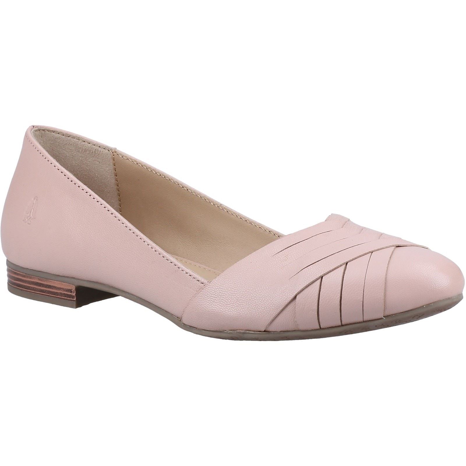 Hush Puppies Marley Ballerina Ballerine In Pelle Color Blush Da Donna