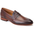 Base London Bruno Scarpe Da Uomo In Pelle Marrone Bruciata