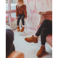 Hush Puppies Maddy Stivali Marroni In Camoscio Da Donna