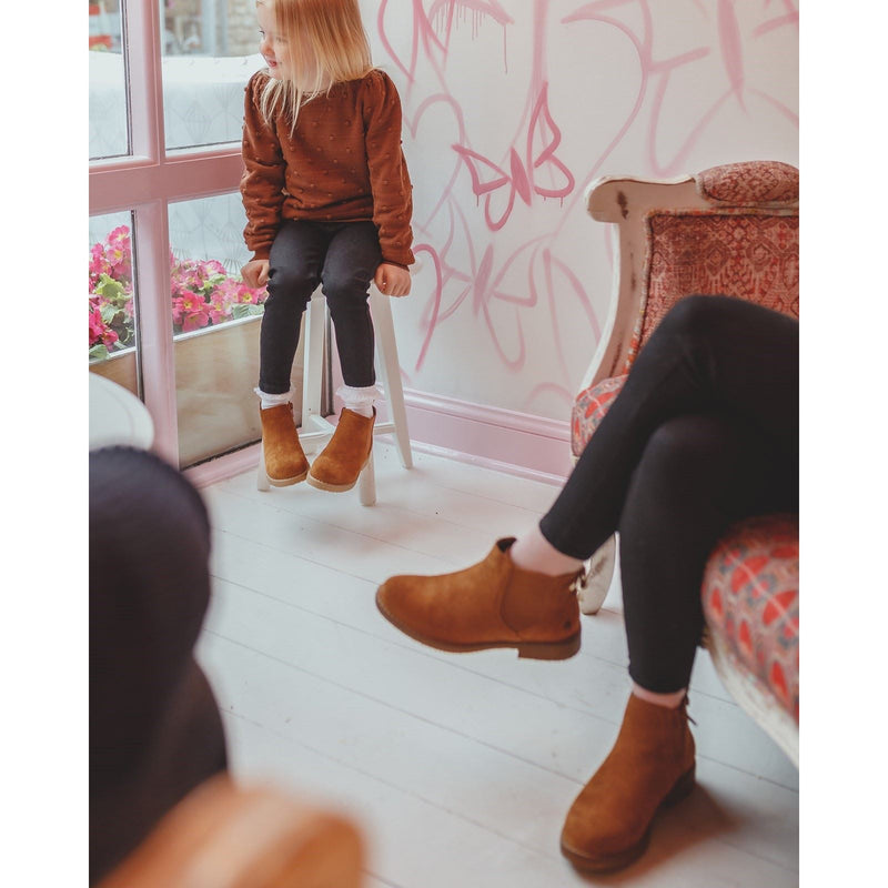 Hush Puppies Maddy Stivali Marroni In Camoscio Da Donna